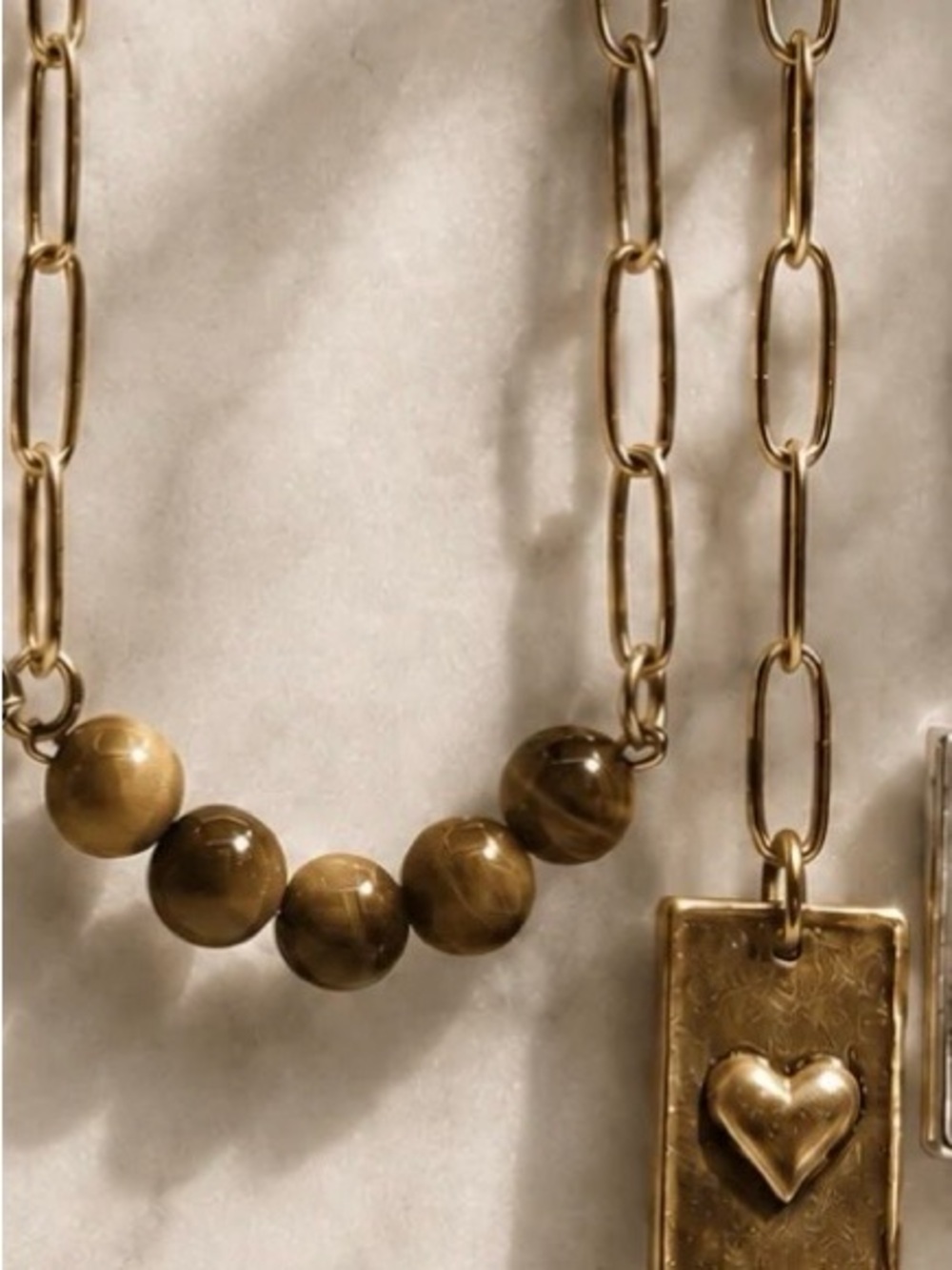 Katia Designs: I Own My Peace Lariat Necklace w Authentic Tigers Eye Stones - Picture 10 of 14